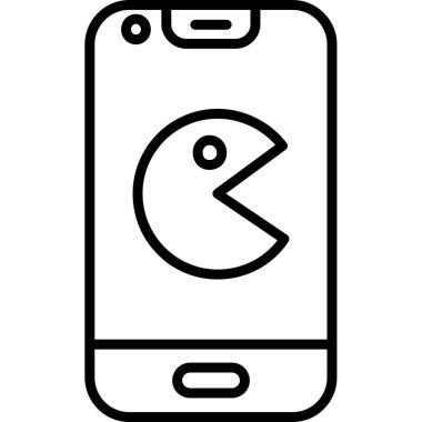 Smartphone Simgesi, vektör illüstrasyonu