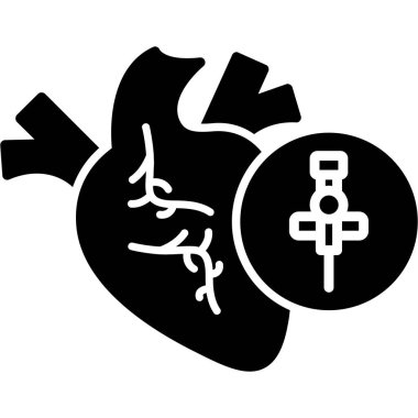 İnsan kalbinin vektör çizimi