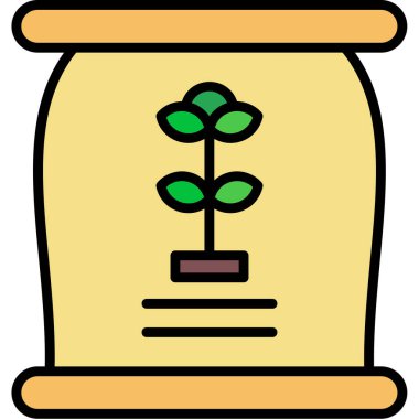 çiçek saksısı simgesi, vektör illüstrasyonu