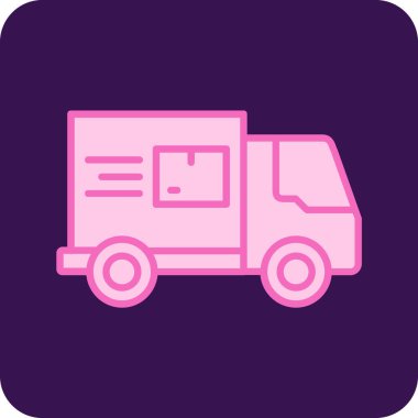 Kamyon. Web simgesi basit illüstrasyon