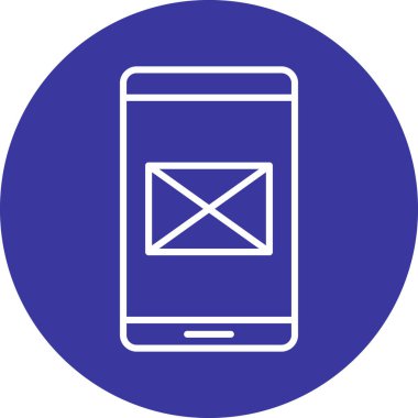 Mobil simgenin vektör illüstrasyonu