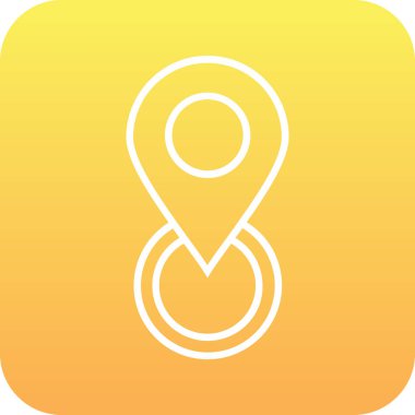 Eşsiz konum vektör simgesi