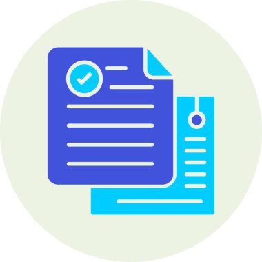 Belge. Web simgesi basit illüstrasyon