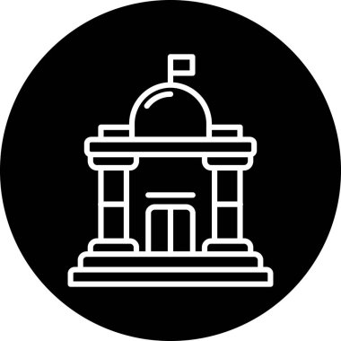 bina simgesi, vektör illüstrasyonu