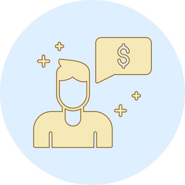 Müşteri servisi renk vektör simgesi düzenlenebilir