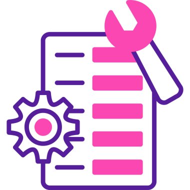 Teçhizat Web simgesi basit illüstrasyon