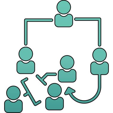 iş simgesi renk özet vektörü