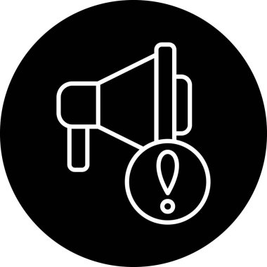 Uyarı simgesinin vektör illüstrasyonu