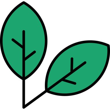 Bitki. Web simgesi basit illüstrasyon