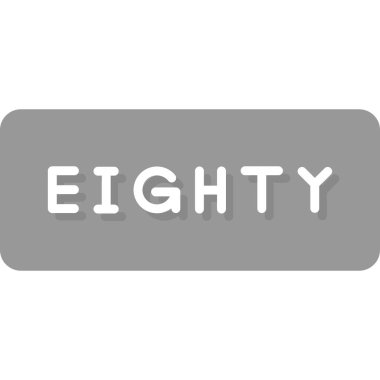 6 numaralı simge düz stil. Vektör çizimi. sayı