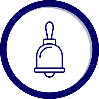 Bir çan simgesinin vektör illüstrasyonu