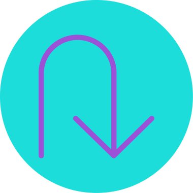 Eğil. Web simgesi basit illüstrasyon