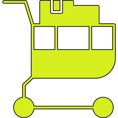 Yeşil kamyon vektör illüstrasyon