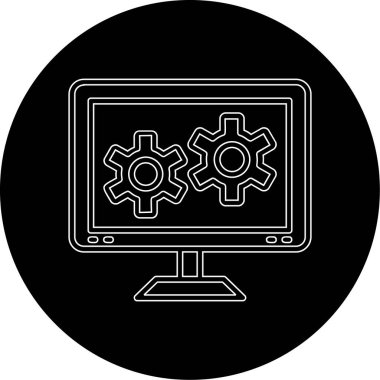 bilgisayar simgesi, vektör illüstrasyonu