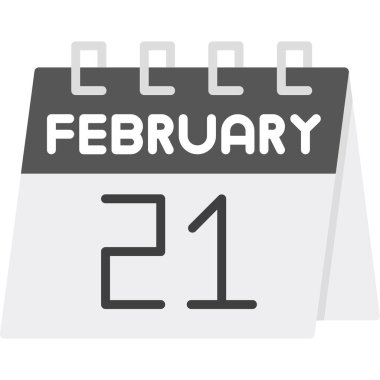 Şubat 2 - takvim simgesi - takvim tasarım vektör şablonu