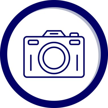 Kamera. Web simgesi basit illüstrasyon