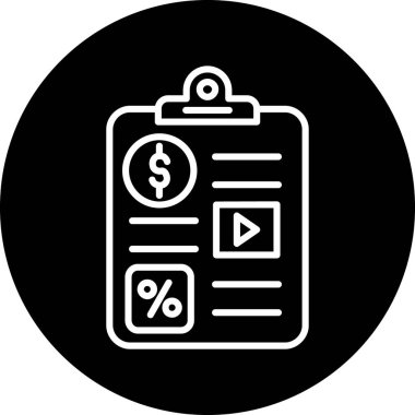 Para simgesi, basit tarzı