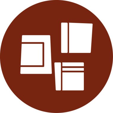 kitap vektörü simgesi modern illüstrasyon