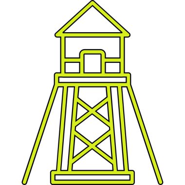 kule ikon vektör illüstrasyonu