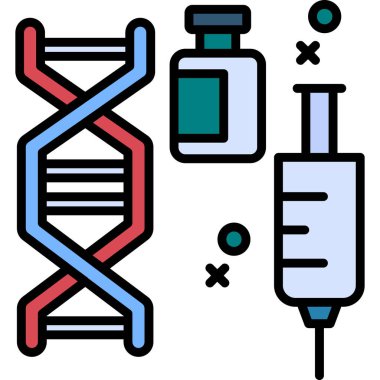 Aşı. Web simgesi basit illüstrasyon