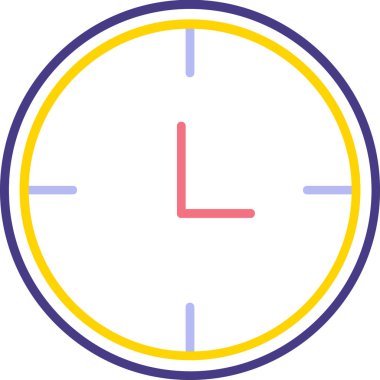 Saat simgesi. Basit resimleme