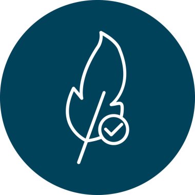 Yaprak. Web simgesi basit illüstrasyon