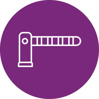 Benzersiz elektrikli ısıtıcı vektör çizgisi simgesi