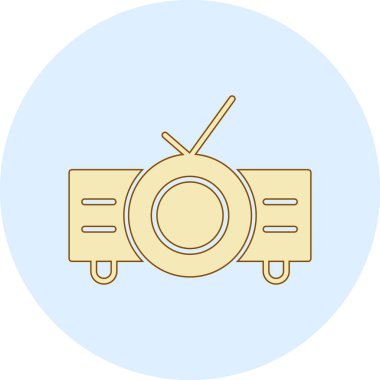 uydu simgesi vektör illüstrasyonu