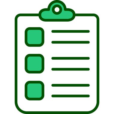 Simge vektör illüstrasyonunu listele