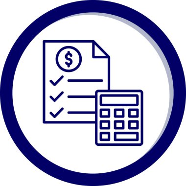 Moda Biçiminde Hesaplayıcı Simgesi İzole Arkaplan