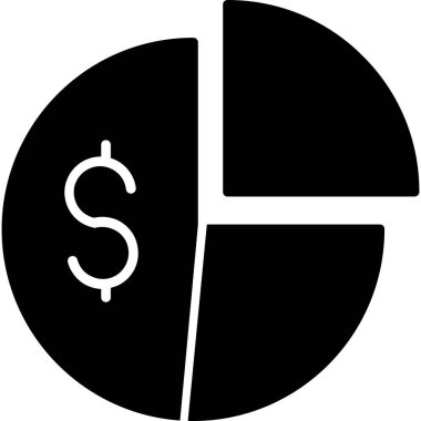 Dolar simgesi, vektör illüstrasyonu beyaz arkaplanda izole edildi