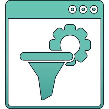 seo modern simgesinin vektör illüstrasyonu