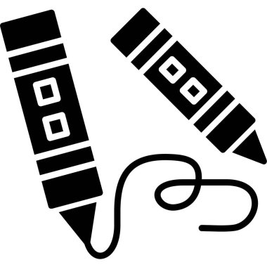 Tüy kalem ağı simgesi basit illüstrasyon