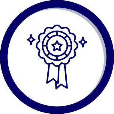 Rozet simge vektör çizim