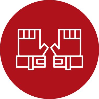 Modern yapı simgesinin vektör illüstrasyonu