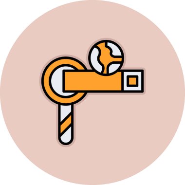 Tek bir simgenin vektör illüstrasyonu