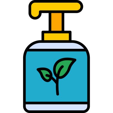 Çiçek ikonu. Web için yaprak vektör simgesinin özet çizimi