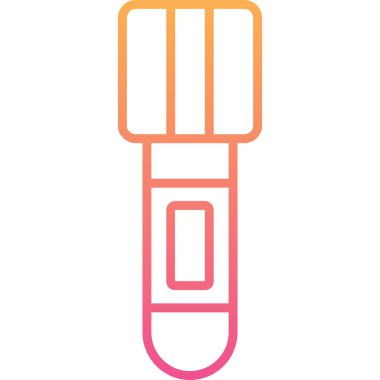 Modern b 'nin vektör çizimi termometre simgesinden yoksun