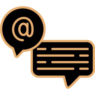 Konuş. Web simgesi basit tasarım