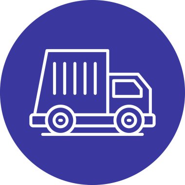 Kamyon. Web simgesi basit illüstrasyon