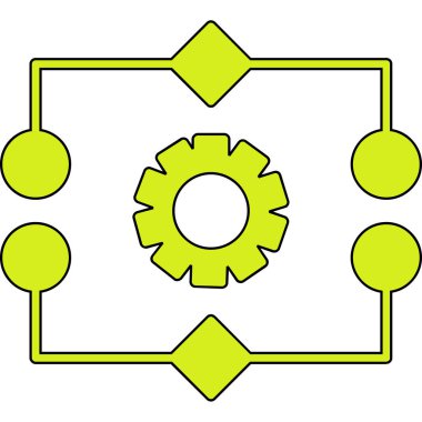 Teçhizat Web simgesi basit illüstrasyon