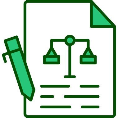 Bir belge simgesinin vektör illüstrasyonu