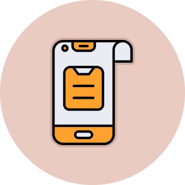 Akıllı telefon. Web simgesi basit illüstrasyon