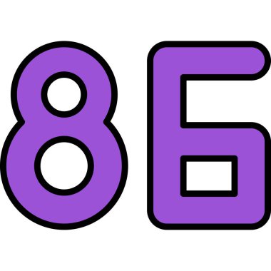 9 numaralı simge vektör illüstrasyonu