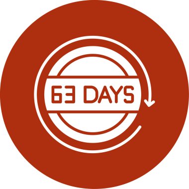 65 gün geri sayım, 65 gün kaldı simgesi