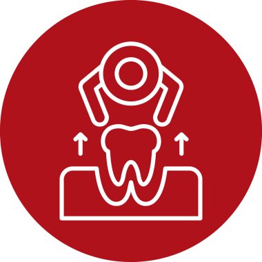 diş simgesi vektör illüstrasyonu