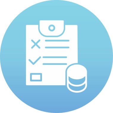 Kontrol listesi. Web simgesi basit illüstrasyon