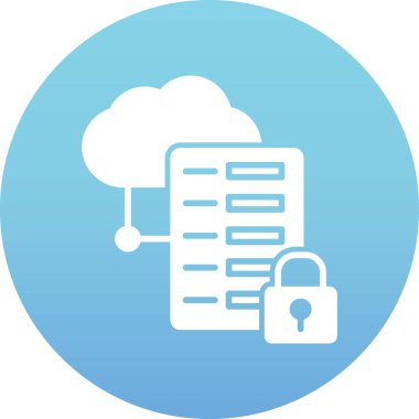 bulut hesaplama vektörü simgesi