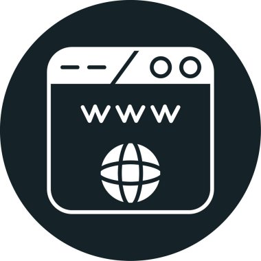 Web tarayıcı vektör simgesi