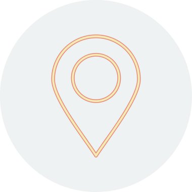 Konum pin vektör simgesi
